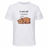 Maillot de Sport Homme Mode Veille - T-Shirt Respirant Polyester Manches Courtes - Cadeau Sportif Anniversaire Noël Fête des Pères