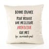 Housse de Coussin Premium Archiviste ça n'existe Pas - Coton Canvas Fairtrade Beige Idée Cadeau Décoration Canapé