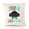 Housse de Coussin Premium Clavier Jeux pc Version Blanc - Coton Canvas Fairtrade Beige Idée Cadeau Décoration Canapé