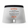 Caleçon Un Wilfrid Aussi Génial - Humour Boxer Gris Idée Cadeau