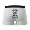 Caleçon Le Pilote Panda Grain - Humour Boxer Gris Idée Cadeau