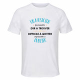 Maillot de Sport Homme pour Un Musicien Formidable Blanc - T-Shirt Respirant Polyester Manches Courtes - Cadeau Sportif Anniversaire Noël Fête des Pères