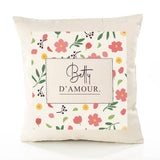 Housse de Coussin Femme Betty d'amour Motif Floral déco Salon canapé Chambre Cadeau Femme Anniversaire noël Coussin décoratif Motif Floral