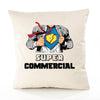 Housse de Coussin Premium Super Commercial - Coton Canvas Fairtrade Beige Idée Cadeau Décoration Canapé