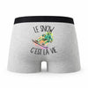 Caleçon Snow - Humour Boxer Gris Passion Idée Cadeau