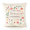 Housse de Coussin Femme Randonneuse exceptionnelle Motif Floral déco Salon canapé Chambre Cadeau Femme Anniversaire noël Coussin décoratif Motif Floral