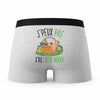 Caleçon Pique - Nique - Humour Boxer Gris Idée Cadeau Passion