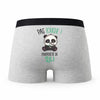Caleçon Lili Pas Touche Panda - Humour Boxer Gris Idée Cadeau