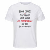Maillot de Sport Homme Assistant Social Ca n'existe Pas Homme - T-Shirt Respirant Polyester Manches Courtes - Cadeau Sportif Anniversaire Noël Fête des Pères