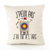Housse de Coussin Premium tir à l'arc kopia - Coton Canvas Fairtrade Beige Idée Cadeau Décoration Canapé