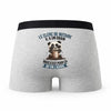 Caleçon Le Clerc De Notaire Panda Grain - Humour Boxer Gris Idée Cadeau