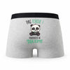 Caleçon Maxime Pas Touche Panda - Humour Boxer Gris Idée Cadeau