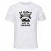 Maillot de Sport Homme Caravane Octogenaire - T-Shirt Respirant Polyester Manches Courtes - Cadeau Sportif Anniversaire Noël Fête des Pères