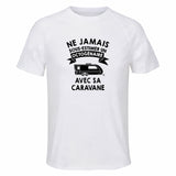Maillot de Sport Homme Caravane Octogenaire - T-Shirt Respirant Polyester Manches Courtes - Cadeau Sportif Anniversaire Noël Fête des Pères