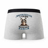 Caleçon Le Moniteur Dauto-Ecole Panda Grain - Humour Boxer Gris Idée Cadeau