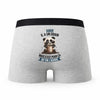 Caleçon Amir Panda Grain - Humour Boxer Gris Idée Cadeau