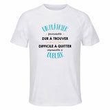 Maillot de Sport Homme pour Un Platrier Formidable Blanc - T-Shirt Respirant Polyester Manches Courtes - Cadeau Sportif Anniversaire Noël Fête des Pères
