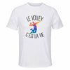 Maillot de Sport Homme Volley C'est La Vie - T-Shirt Respirant Polyester Manches Courtes - Cadeau Sportif Anniversaire Noël Fête des Pères