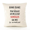 Housse de Coussin Premium Stanislas ça n'existe Pas Homme - Coton Canvas Fairtrade Beige Idée Cadeau Décoration Canapé