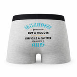 Caleçon Un Chaudronnier Formidable - Humour Boxer Gris Idée Cadeau