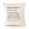 Housse de Coussin Premium Francisco Définition - Coton Canvas Fairtrade Beige Idée Cadeau Décoration Canapé