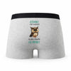 Caleçon Clemence la Plus Chouette - Humour Boxer Gris Idée Cadeau