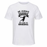 Maillot de Sport Homme Handball Septuagenaire - T-Shirt Respirant Polyester Manches Courtes - Cadeau Sportif Anniversaire Noël Fête des Pères