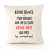 Housse de Coussin Premium Grand-mère ça n'existe Pas - Coton Canvas Fairtrade Beige Idée Cadeau Décoration Canapé 40x40