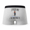 Caleçon Trottinette - Humour Boxer Gris Idée Cadeau
