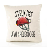 Housse de Coussin Premium speleologie kopia - Coton Canvas Fairtrade Beige Idée Cadeau Décoration Canapé