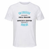Maillot de Sport Homme pour Un Collegue Impossible A Oublier - T-Shirt Respirant Polyester Manches Courtes - Cadeau Sportif Anniversaire Noël Fête des Pères