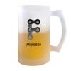 Verre à Bière Francisco Lettre | Chope de Bière Pinte | Idée Cadeau Prénom Anniversaire Papa Collègue Départ Retraite Noël