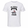 Maillot de Sport Homme Voilier Sexagenaire - T-Shirt Respirant Polyester Manches Courtes - Cadeau Sportif Anniversaire Noël Fête des Pères