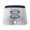 Caleçon Je ne suis Pas Super-héros mais Je suis Sage-Femme - Humour Boxer Gris Cadeau