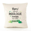 Housse de Coussin Premium Merci Radiologue Inoubliable Femme - Coton Canvas Fairtrade Beige Idée Cadeau Décoration Canapé