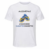 Maillot de Sport Homme Claquette - T-Shirt Respirant Polyester Manches Courtes - Cadeau Sportif Anniversaire Noël Fête des Pères
