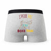 Caleçon Boxe Thai Muay - Thai - Humour Boxer Gris Idée Cadeau Passion