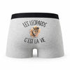 Caleçon Leopard - Humour Boxer Gris Passion Idée Cadeau
