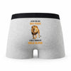 Caleçon Male Alpha - Humour Boxer Gris Idée Cadeau