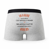 Caleçon Un Malone Aussi Génial - Humour Boxer Gris Idée Cadeau