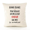Housse de Coussin Premium Vendeur ça n'existe Pas Homme - Coton Canvas Fairtrade Beige Idée Cadeau Décoration Canapé