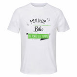 Maillot de Sport Homme Meilleur Bibi De Tous Les Temps - T-Shirt Respirant Polyester Manches Courtes - Cadeau Sportif Anniversaire Noël Fête des Pères