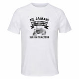 Maillot de Sport Homme Tracteur Octogenaire - T-Shirt Respirant Polyester Manches Courtes - Cadeau Sportif Anniversaire Noël Fête des Pères