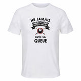 Maillot de Sport Homme Billard Septuagenaire - T-Shirt Respirant Polyester Manches Courtes - Cadeau Sportif Anniversaire Noël Fête des Pères