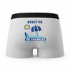 Caleçon Augustin en Vacances - Humour Boxer Gris Idée Cadeau