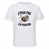 Maillot de Sport Homme Peinture J'peux Pas - T-Shirt Respirant Polyester Manches Courtes - Cadeau Sportif Anniversaire Noël Fête des Pères