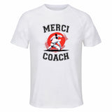 Maillot de Sport Homme pour Merci Judo Coach - T-Shirt Respirant Polyester Manches Courtes - Cadeau Sportif Anniversaire Noël Fête des Pères
