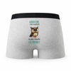 Caleçon Madeleine la Plus Chouette - Humour Boxer Gris Idée Cadeau