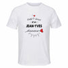 Maillot de Sport Homme pour Jean-Yves Damour - T-Shirt Respirant Polyester Manches Courtes - Cadeau Sportif Anniversaire Noël Fête des Pères