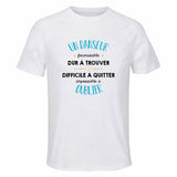 Maillot de Sport Homme pour Un Danseur Formidable Blanc - T-Shirt Respirant Polyester Manches Courtes - Cadeau Sportif Anniversaire Noël Fête des Pères